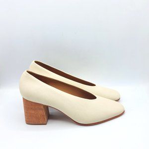 Huma Blanco Leather Salvador Pumps Cream HAML22
